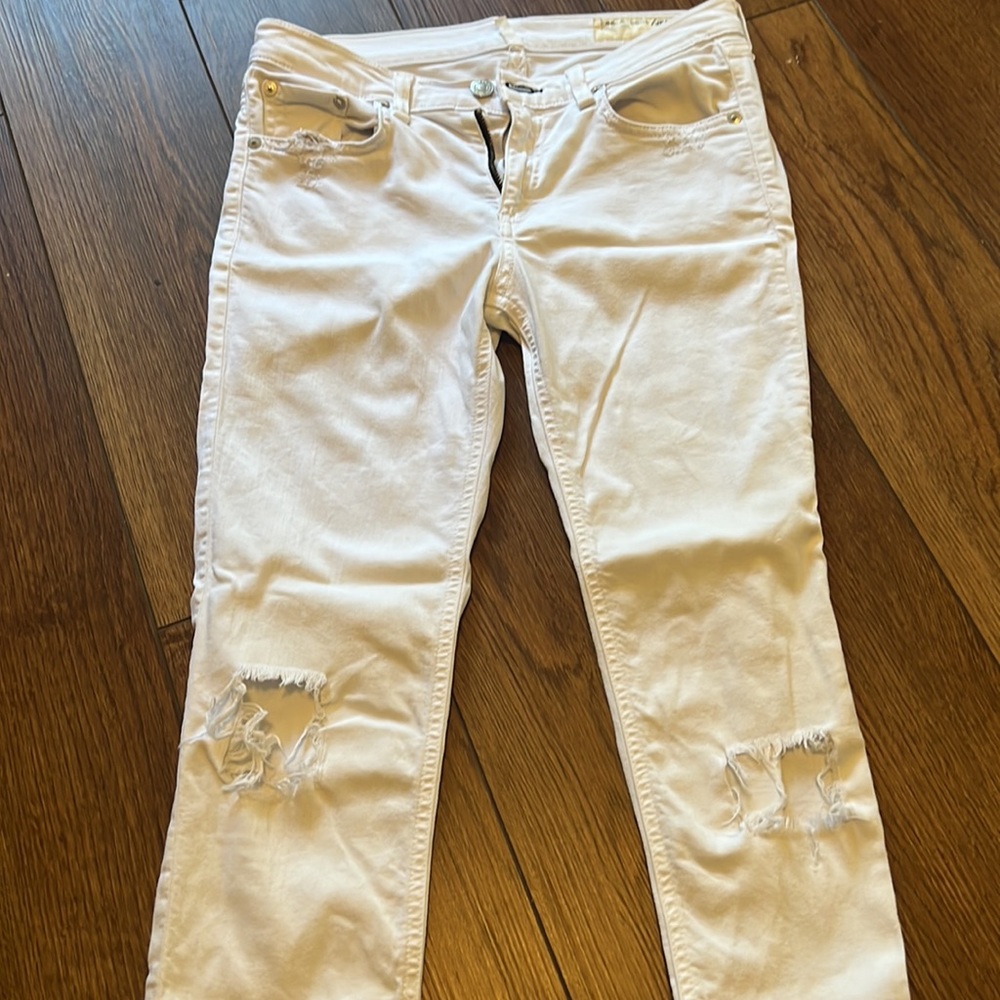 Rag and Bone white skinny size 27